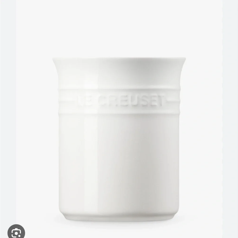 Le Creuset Stoneware Utensil Pot, Small, 1.1L, Cream